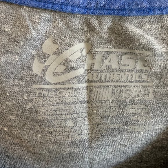 Nascar Dale Jr 88 Womens size Medium Gray Blue Raglan Sleeve Tshirt - Picture 3 of 4